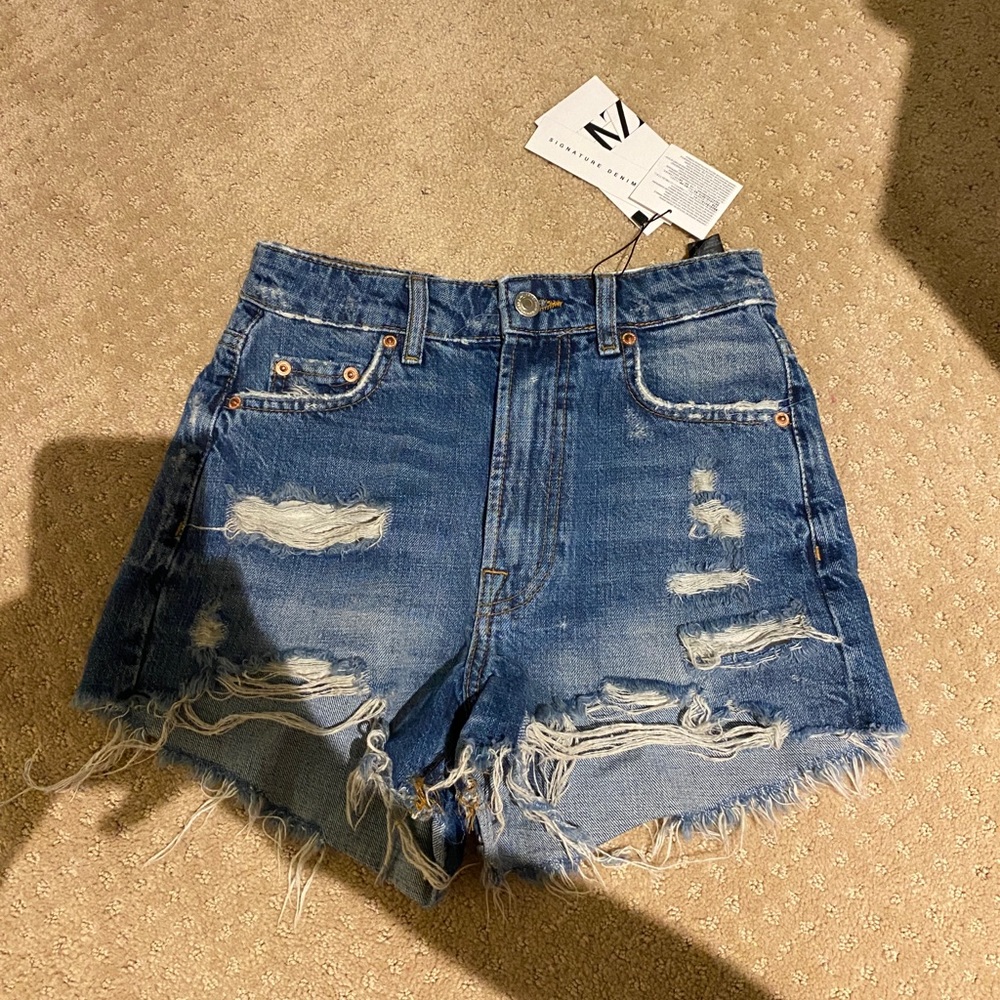 Zara denim shorts